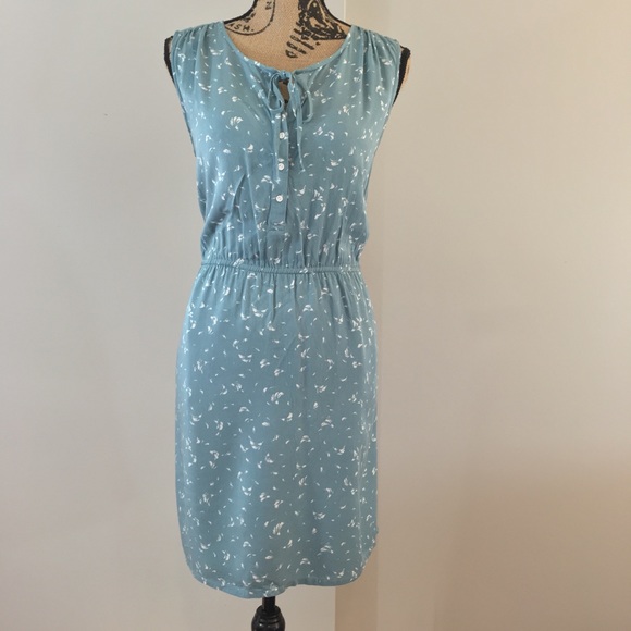 LOFT Dresses & Skirts - Ann Taylor Loft lined Blue and white Dress Med